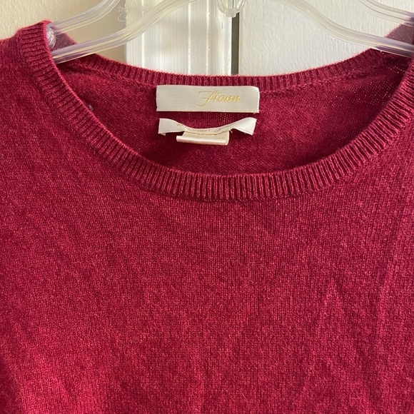 Fiona sweater 2 ply cashmere pink crewneck pullover Medium‎ - Picture 3 of 7